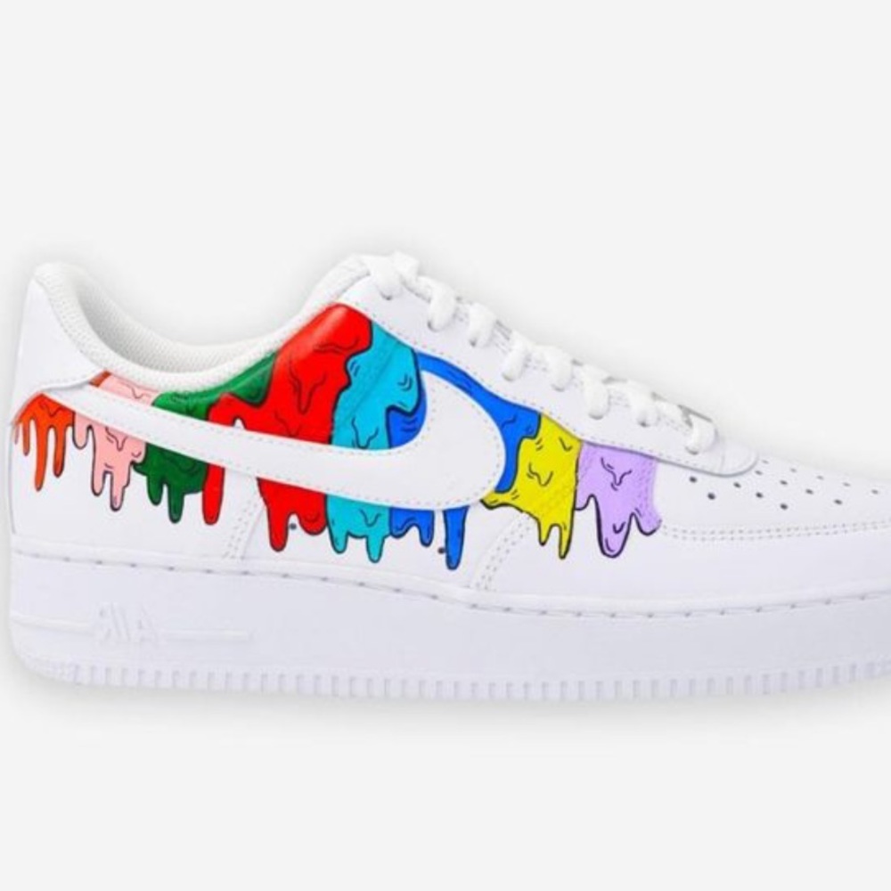 Nike Air Force 1s cartoon drip Customs